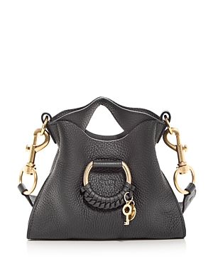 See By Chloé See By Chloe Joan Mini Leather Top Handle Shoulder Bag In Black