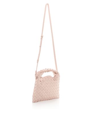 Mini Hop Intrecciato Leather Shoulder Bag