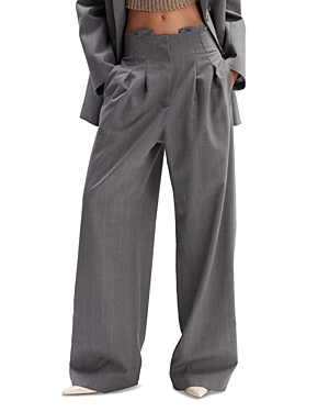 The Mannei Voltera Wool Pants In Grey