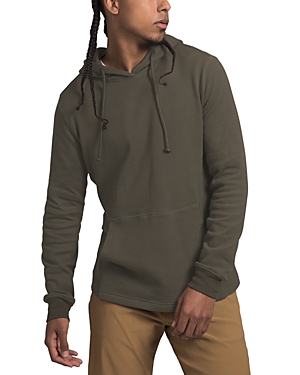 The North Face Waffle Knit Pullover Hoodie In New Taupe