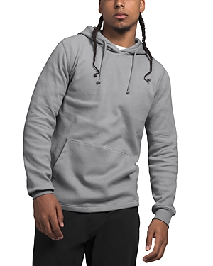 The North Face Waffle Knit Pullover Hoodie In Meld Grey