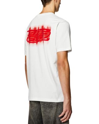 T-Just-N4 Flocked Logo Graphic Tee