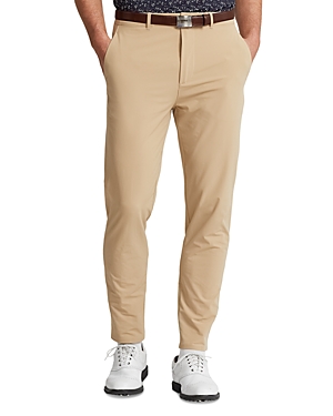 Polo Ralph Lauren Ralph Lauren Rlx Nylon Stretch Birdseye Regular Fit Performance Pants In Khaki