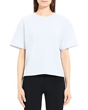 Theory Cuffed Tee In Ice