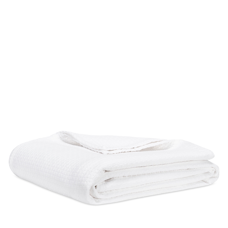 Lands Downunder Diamond Weave Blanket In White