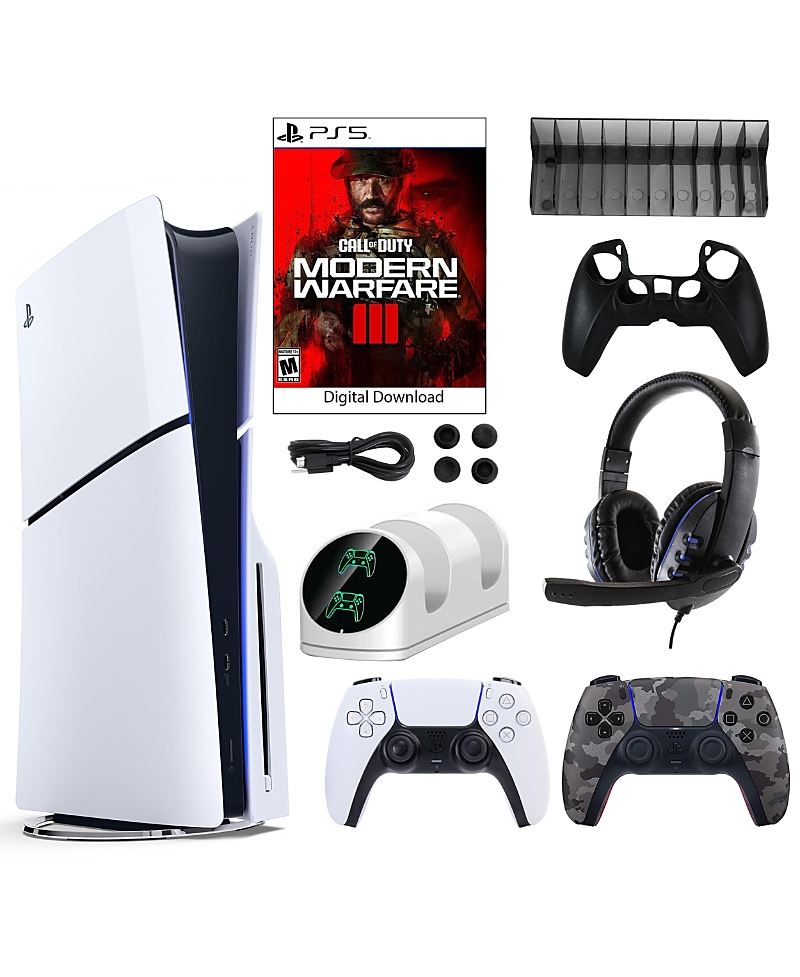 Sony PS5 Cod Console with Extra Camo Dualsense Controller and Accessories Kit