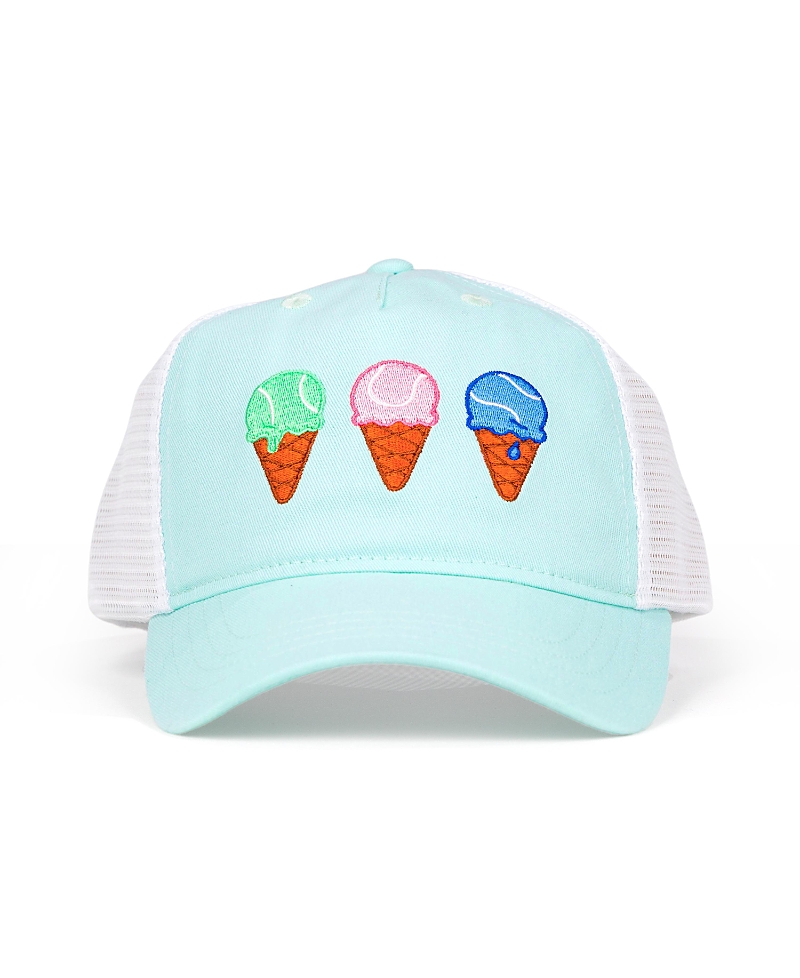 Shop Ame & Lulu Unisex Sweet Serve Trucker Hat - Little Kid, Big Kid In Light/pastel Blue
