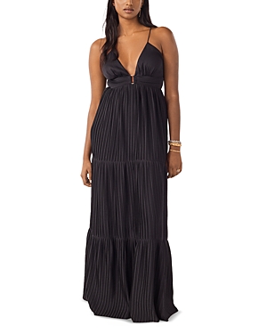 ba & sh Wasta Pleated Maxi Dress