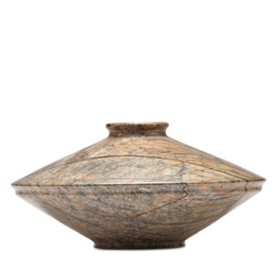 x Kelly Wearstler Dune Brown Marble Vase