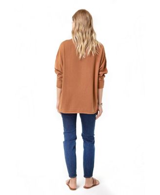 Let Loose Crossover Long Sleeve Maternity Nursing Knit Sweater