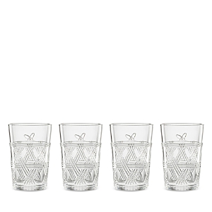 Lenox Set Of 4 Butterfly Meadow Tall Glasses In Clear