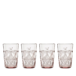 Lenox Set Of 4 Butterfly Meadow Tall Glasses In Pink