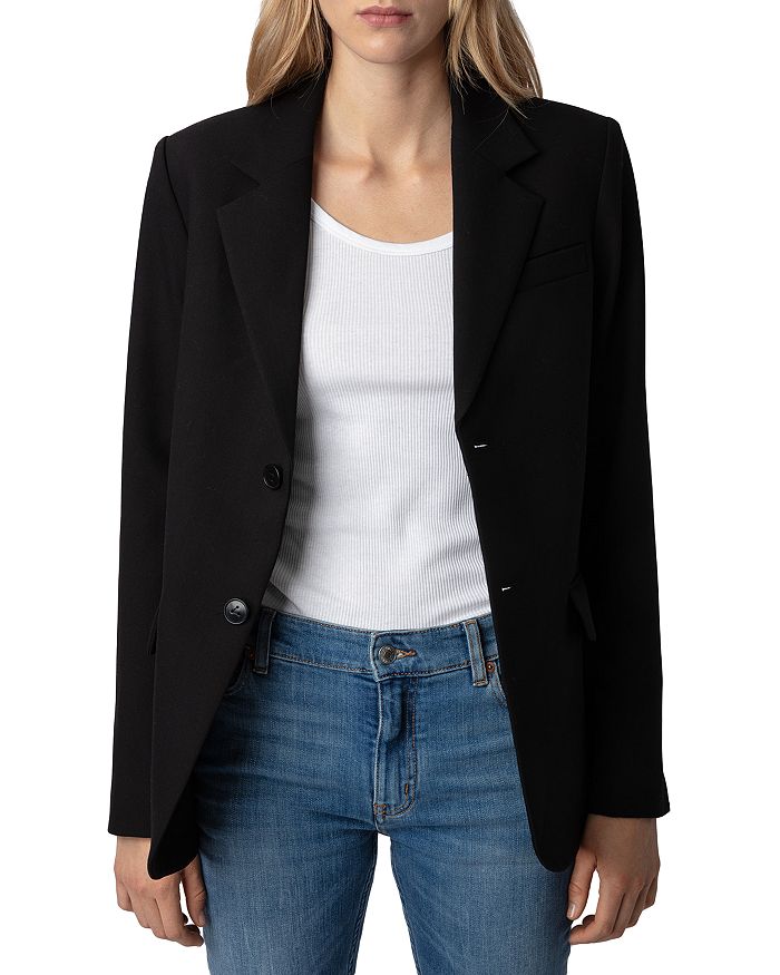 Zadig Voltaire Vanille Strass Mon Amour Blazer Bloomingdale s