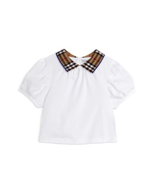 Burberry - Girls' Alesea Piqu&eacute; Top - Little Kid, Big Kid