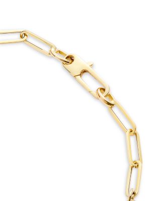 18K Yellow Gold Venetian Princess Diamond Heart Lariat Necklace, 19"