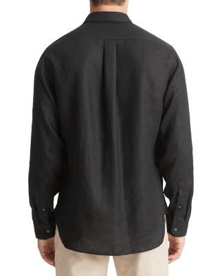 Solid Linen Button Down Shirt