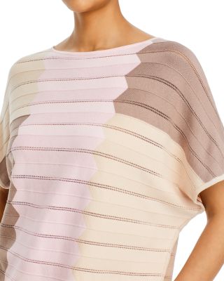 Color Block Pointelle Top