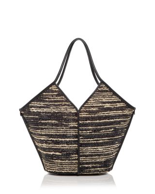 HEREU - Callella Two Tone Raffia Tote
