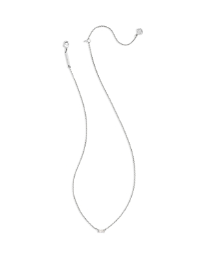 Kendra Scott Juliette Cubic Zirconia Pendant Necklace In Silver