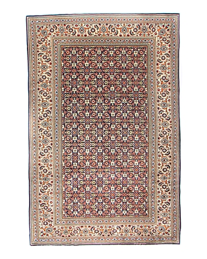 Bashian One Of A Kind Persian Meshed Area Rug, 6'8 X 10'1 In Dark/blue