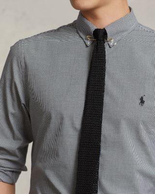 Slim Fit Long Sleeve Poplin Button Down Shirt