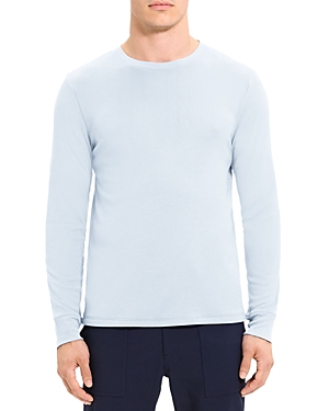 Theory Men's Essential Anemone Milano Long-sleeve T-shirt In Ice