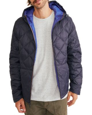 Midweight Quilted Zip Front Hooded Jacket