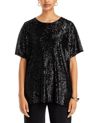 Sequin Caftan Top