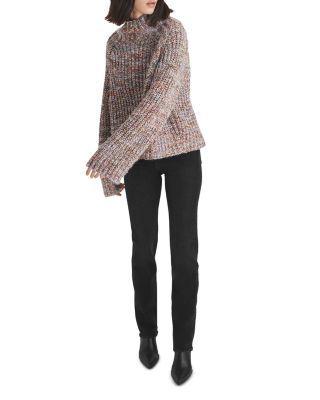 Harlow High Rise Slim Leg Jeans in Worn Black