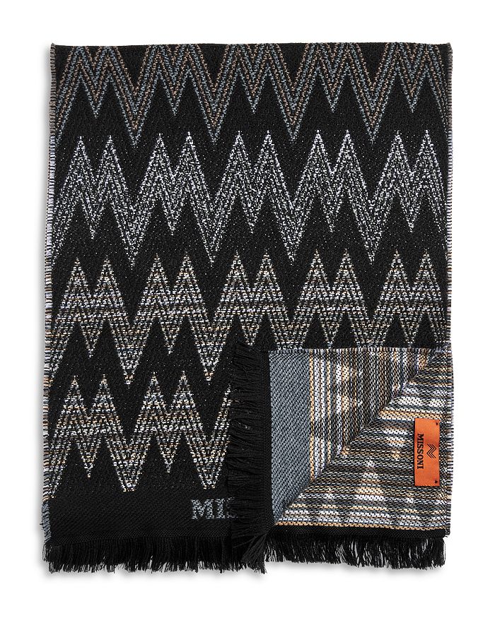 Missoni Green Cashmere Unisex Neck Wrap Scarf