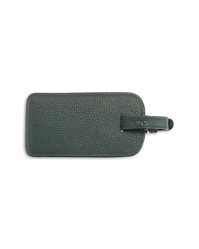 Royce New York Royce Leather Luggage Tag In Dark Green