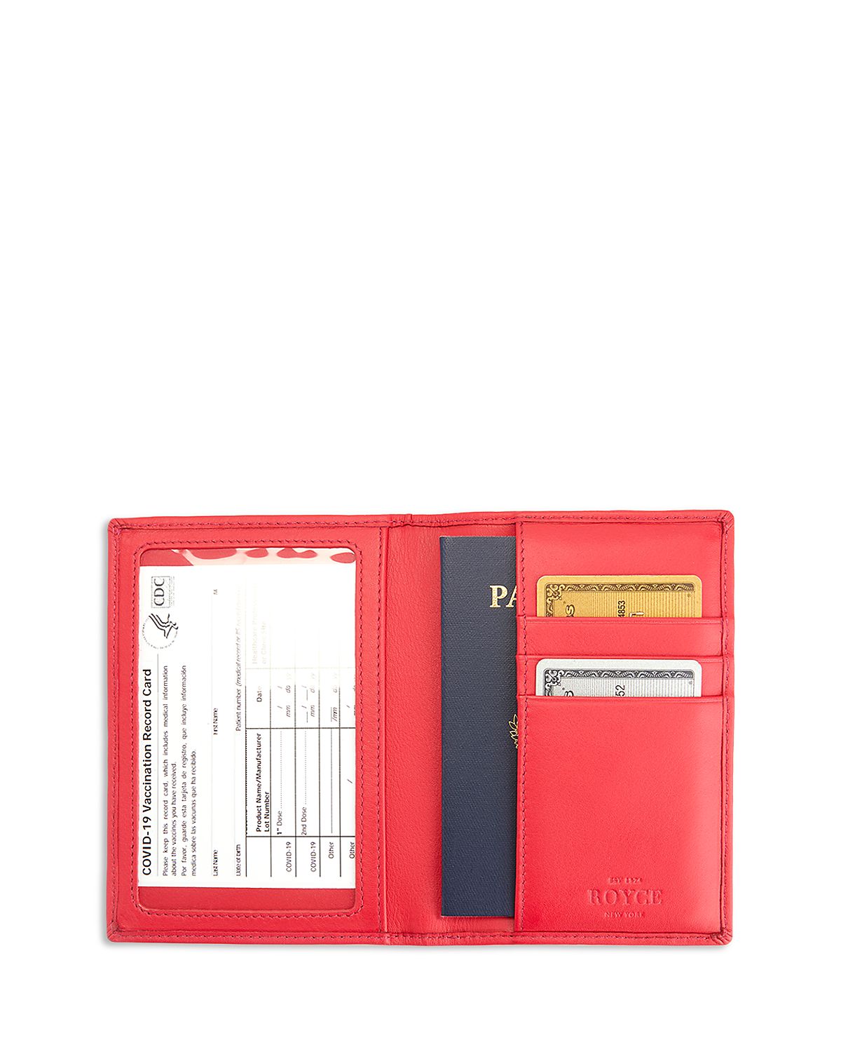 Royce Rfid Blocking Vaccine Card Travel Wallet