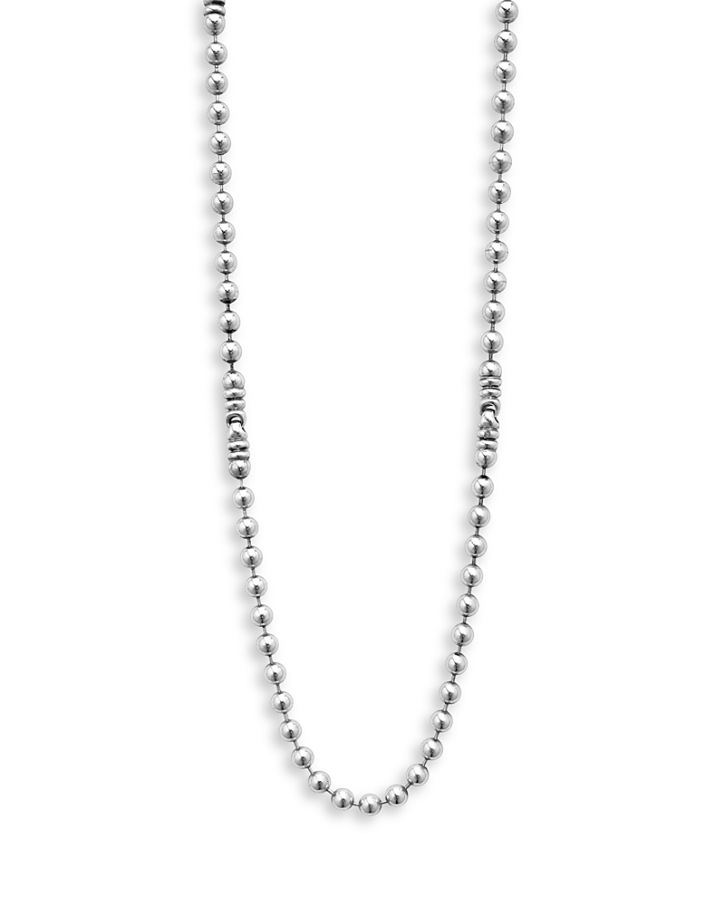 Lagos Men's 18K Yellow Gold & Sterling Silver Anthem Ball Chain Link Station Necklace, 22 - Exclusive