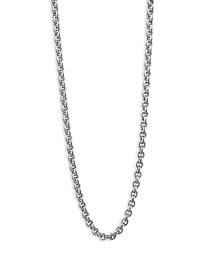 Lagos Men's Sterling Silver Anthem Double Link Caviar Chain Necklace, 20 - 100% Exclusive In Metallic
