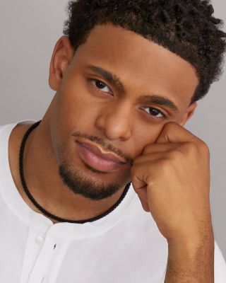 Men's Sterling Silver Anthem Black Ceramic Caviar Bead Necklace, 20" - Exclusive