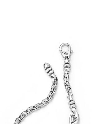Sterling Silver Anthem Double Link Caviar Chain Bracelet - Exclusive