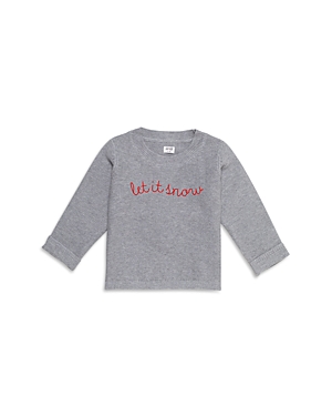 1212 Girls' Embroidered Sweater - Little Kid In Grey