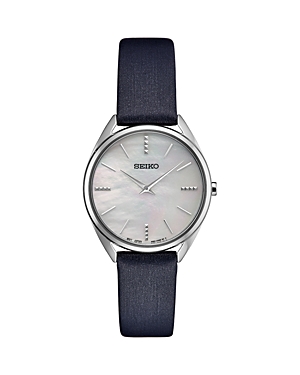 Seiko Watch Essentials Watch, 32mm In Silver/blue