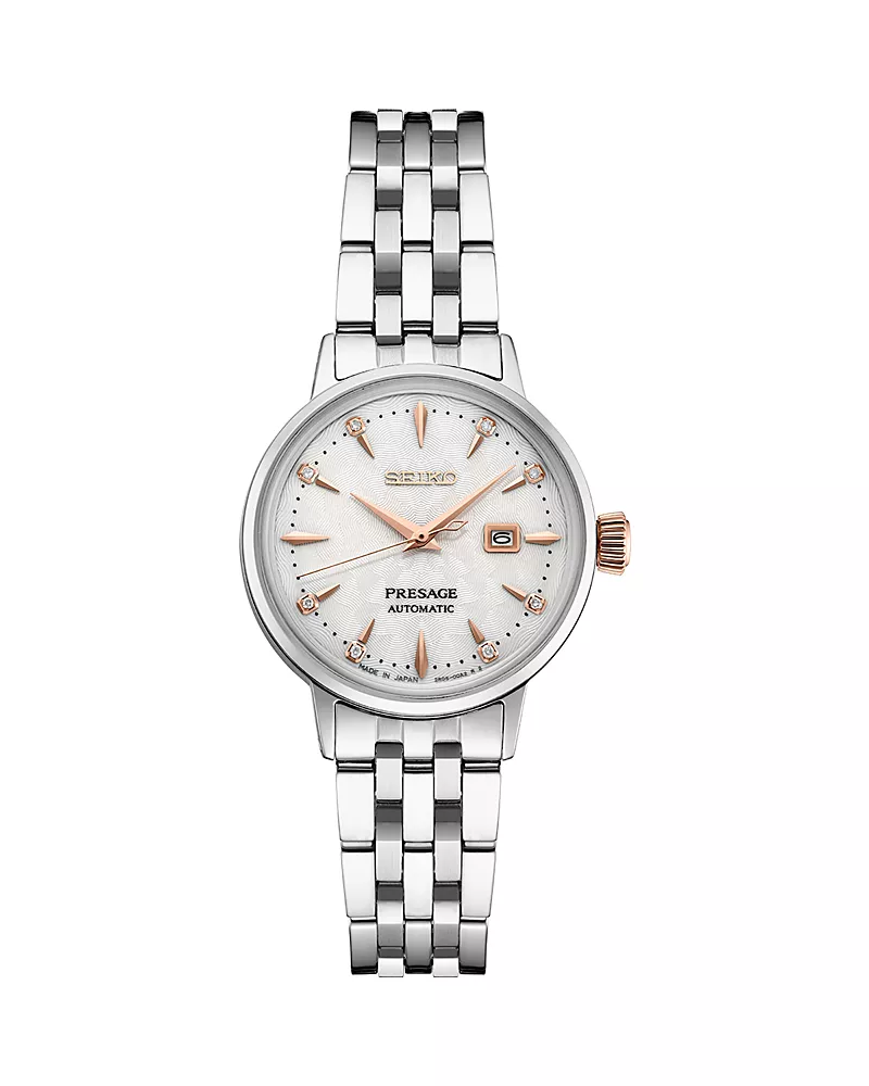 Seiko Watch Presage Watch with Diamonds, 30mm