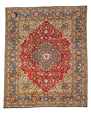 Bashian One Of A Kind Persian Kum Area Rug, 9'9 X 13' In Red
