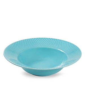 Rosendahl Lyngby Porcelain Rhombe Color Soup Bowl, Turquoise In Blue