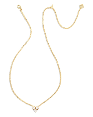 Kendra Scott Katy Heart Short Pendant Necklace in 14K Gold Plated, 19