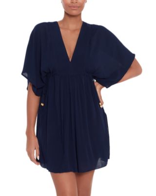 Crinkled Dress Swim Cover-Up