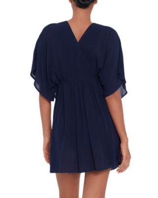 Crinkled Dress Swim Cover-Up
