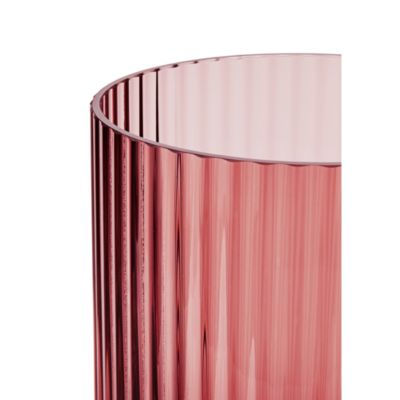 Lyngby Vase, Burgundy Mouth Blown Glass