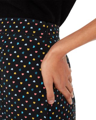 Scattered Hearts Midi Skirt