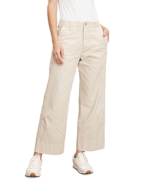 Velvet By Graham & Spencer Wide Leg Pants In Oyster White