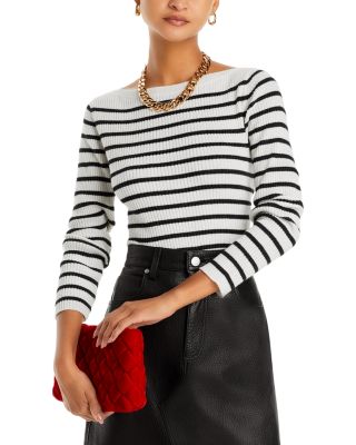 FRAME - Ribbed Boat Neck Sweater
