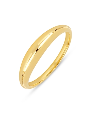 Shop Ef Collection 14k Yellow Gold Polished Dome Ring
