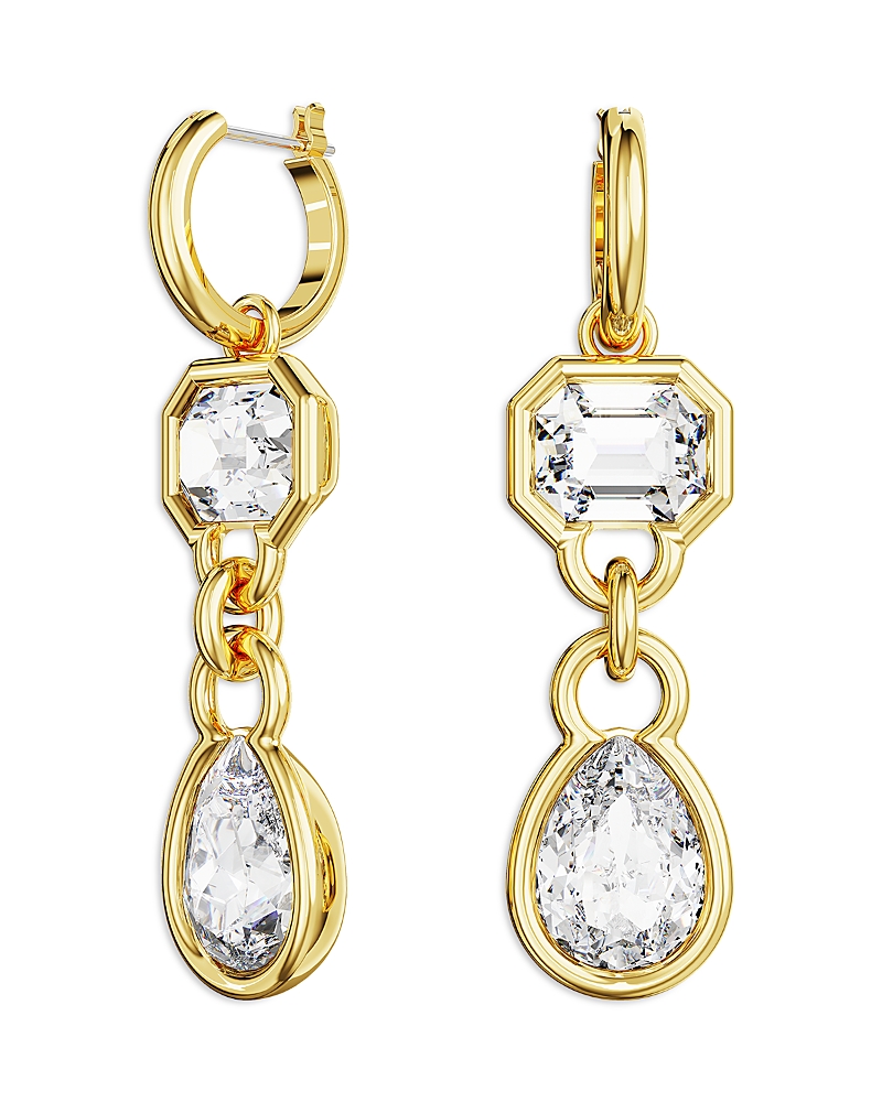 Swarovski Dextera Crystal Drop Earrings In Gold